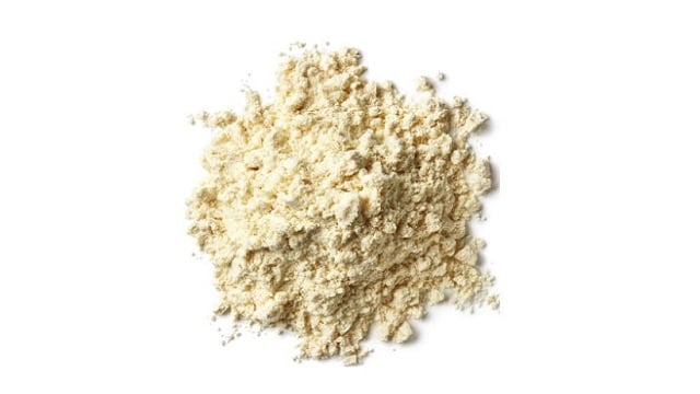 Protein powder isolated on white background 1