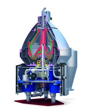 high speed separator Direct drive exolided view  cut away 18h veg rk MN